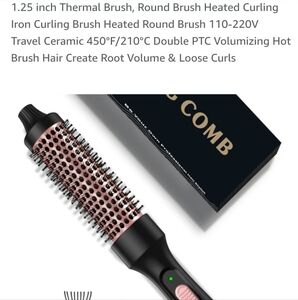 Heated Curling Brush by Yitrust